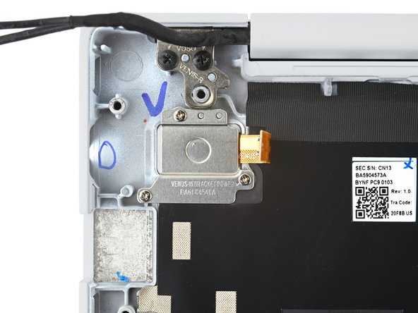 Samsung Galaxy Book Pro 15" Fingerprint Sensor Replacement, Unfasten the fingerprint sensor bracket: step 18, image 2 of 2
