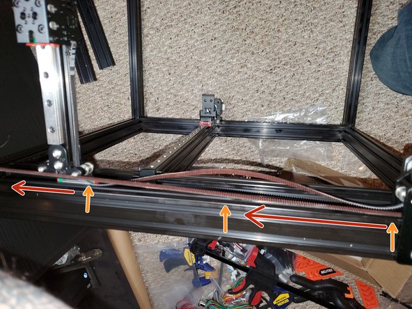 6. X Carriage and Belts, Belt Routing: crwdns2935265:011crwdnd2935265:02crwdnd2935265:03crwdne2935265:0