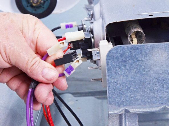 Whirlpool WED87HED Dryer Heating Element Testing and Replacement, Disconnect the heating element: crwdns2935265:042crwdnd2935265:03crwdnd2935265:03crwdne2935265:0