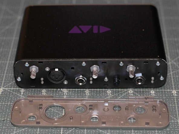 Avid Fast Track Solo Potentiometer Cleaning, Open the front cover: step 3, image 3 of 3