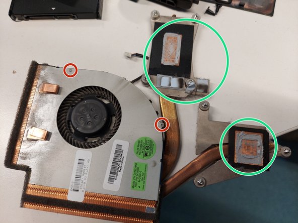 Lenovo ThinkPad T540p Thermal Paste Replacement, Changing the thermal paste: crwdns2935265:04crwdnd2935265:02crwdnd2935265:03crwdne2935265:0