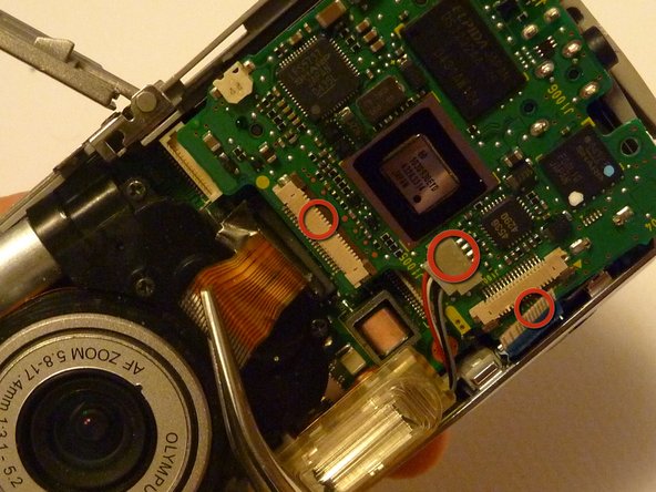 Olympus D590 Motherboard Replacement: crwdns2935265:010crwdnd2935265:02crwdnd2935265:03crwdne2935265:0