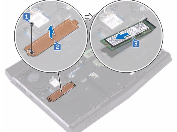 Dell Alienware 15 R3 Solid-State Drive Replacement, Remove the Screw: step 1, image 1 of 1