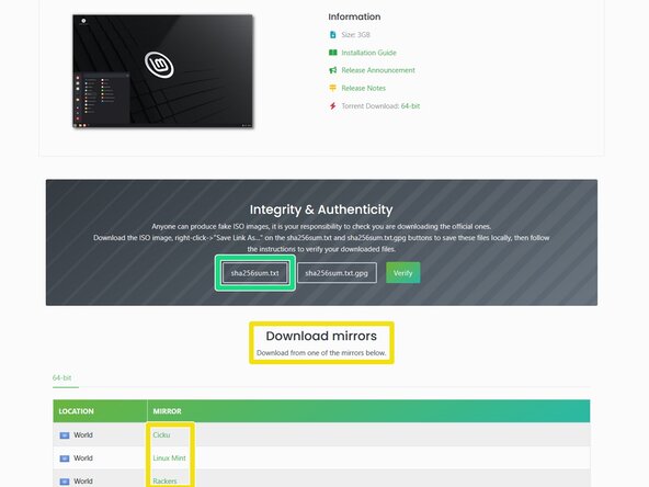 How to Install Linux on a Windows PC, Download the operating system: crwdns2935265:02crwdnd2935265:03crwdnd2935265:03crwdne2935265:0