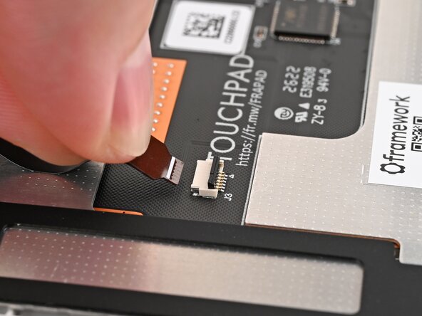 Framework Laptop 12 Touchpad Removal [Updated], Disconnect the keyboard backlight (if present): step 11, image 3 of 3