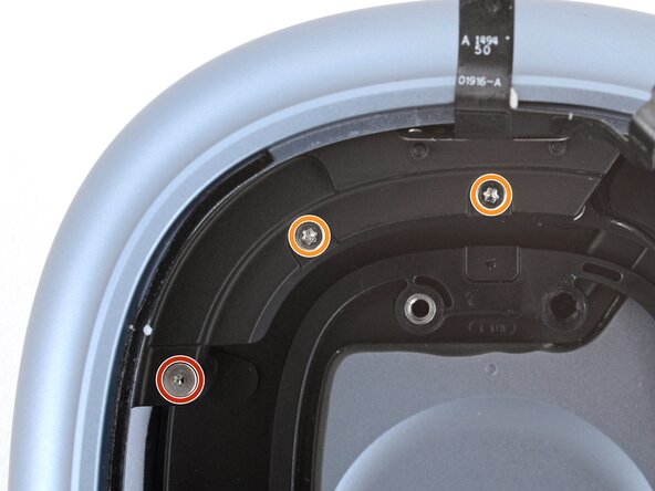 AirPods Max Left Microphone Replacement, Install the ground wire shell screws: step 33, image 1 of 2