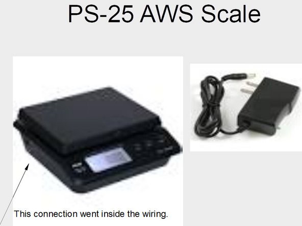 aws ps-25 scale Disassembly, aws ps-25 scale Disassembly: step 1, image 1 of 1