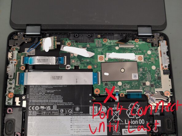 Lenovo 300e Chromebook Gen 3 Keyboard Replacement, Screw everything in, Connect things: crwdns2935265:014crwdnd2935265:01crwdnd2935265:01crwdne2935265:0