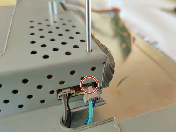 Acer X191 monitor Powerboard and Logicboard shield Replacement, Removing the power cable connectors: crwdns2935265:013crwdnd2935265:02crwdnd2935265:03crwdne2935265:0