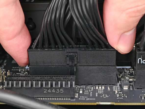 How to Install a Framework Desktop Mainboard Into a Mini‑ITX Case, Connect the main power cable: step 26, image 2 of 2