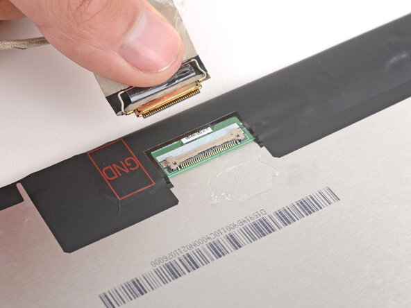 HP EliteBook 845 G7 Display Panel Replacement, Disconnect the display cable: crwdns2935265:035crwdnd2935265:03crwdnd2935265:03crwdne2935265:0