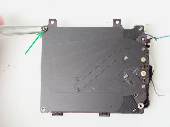 Pentax ME Super Shutter Service, Remove shutter back plate: crwdns2935265:025crwdnd2935265:03crwdnd2935265:03crwdne2935265:0