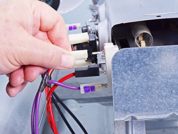 Whirlpool WED87HED Dryer Heating Element Testing and Replacement, Disconnect the heating element: crwdns2935265:042crwdnd2935265:02crwdnd2935265:03crwdne2935265:0