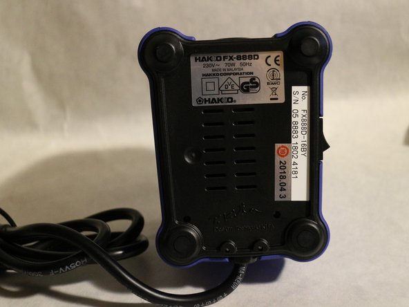 Hakko FX-888D Teardown, Station disassembly - part 1: step 7, image 3 of 3