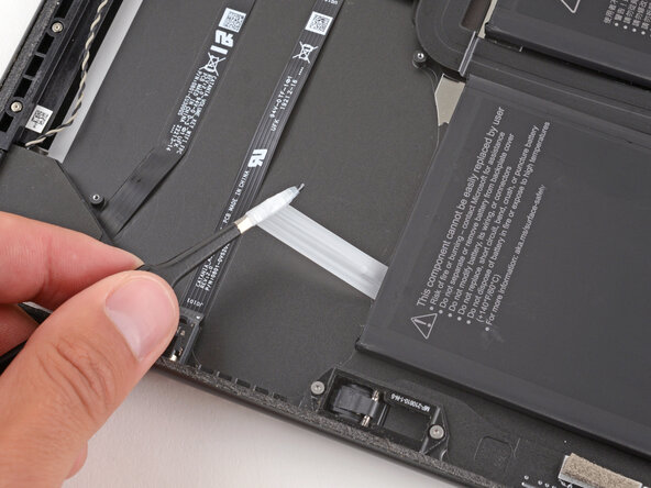 Microsoft Surface Pro 8 Battery Replacement, Remove the remaining adhesive strips: step 33, image 1 of 2