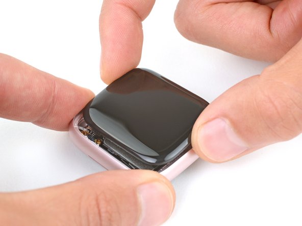 Apple Watch Series 9 Screen (41mm) Replacement, Swing open the screen: step 13, image 2 of 3