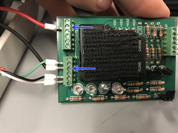 Autosampler Node Assembly (For New Version), Wiring the relay board: step 22, image 2 of 3