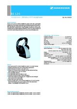 Sennheiser tr120 best sale headphones manual