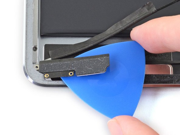 iPad Pro 9.7" Left Wi-Fi/Bluetooth Antenna Replacement, Detach the left antenna bracket: step 53, image 2 of 2