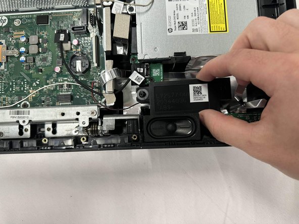 HP All-in-one PC Model 24 Motherboard Replacement, Removing the Speakers: step 11, image 2 of 3