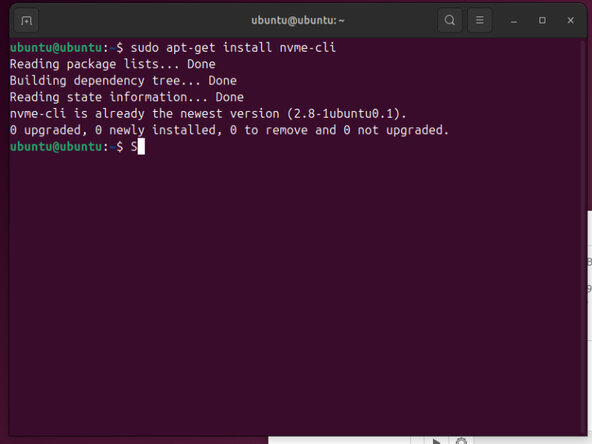 Diagnosing and Erasing SSDs (Solid State Drive), Linux - NVMe: 手順 4、 3の画像 1