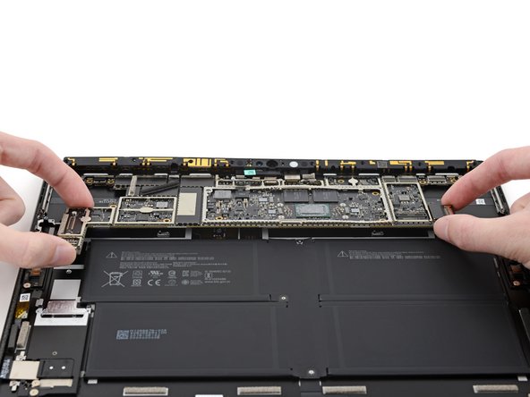 Microsoft Surface Pro X Volume Button Cable Replacement, Remove the motherboard: passo 105, immagine 3 di 3
