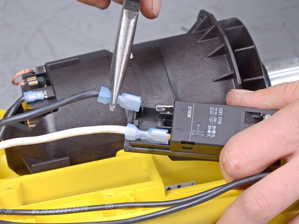 Wacker Concrete Vibrator M1500120 REV 100 2016 Power Cable Replacement, Disconnect the power wires: step 6, image 2 of 3