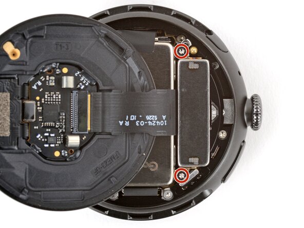 Google Pixel Watch 4 Vibration Motor Replacement, Remove the vibration motor screws: adım 7, 2 resimden 1.