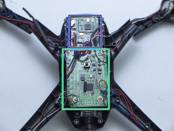 Helicute Petrel H820HC (Drone) Disassembly, Disconnect the WIFI PCB: step 9, image 1 of 3