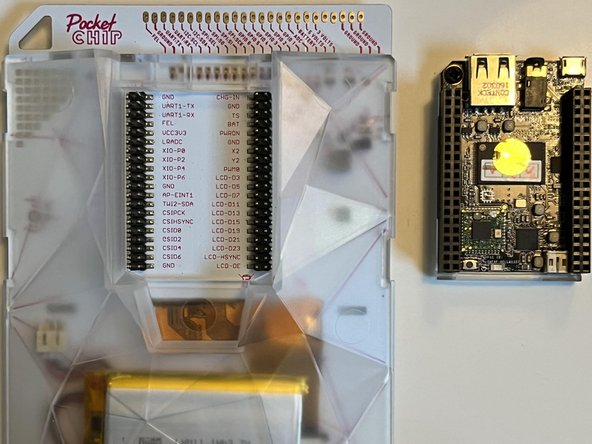 Pocket C.H.I.P. Teardown, Remove the CHIP: crwdns2935265:01crwdnd2935265:02crwdnd2935265:02crwdne2935265:0