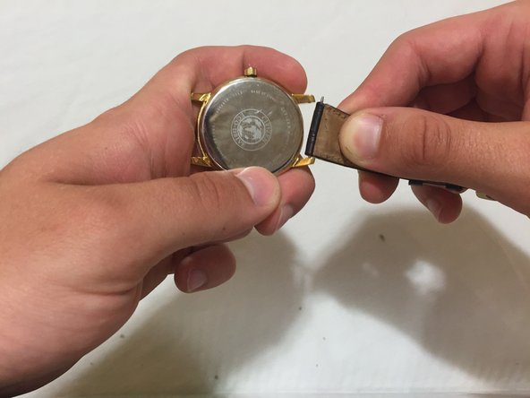 Repeat steps 2-4 to remove the other end of the watch strap.