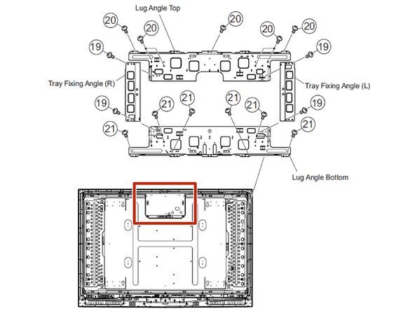 Sharp LC-42D62U  T-Con Board Replacement, Remove the T-Con board shield: crwdns2935265:09crwdnd2935265:02crwdnd2935265:02crwdne2935265:0