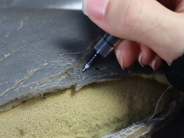 How to Repair a Leather Car Seat Rip With Needle and Thread: step 3, image 1 of 3