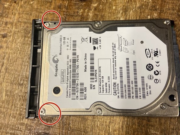 Dell Inspiron E1505 Hard drive Replacement, Hard drive bracket: crwdns2935265:03crwdnd2935265:02crwdnd2935265:03crwdne2935265:0