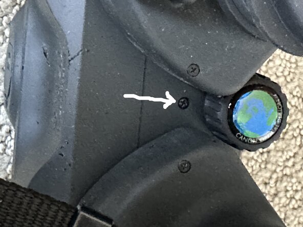 Canon Binocular 10x30 IS Battery cover Replacement, Removing the bottom cover, part A: crwdns2935265:01crwdnd2935265:03crwdnd2935265:03crwdne2935265:0