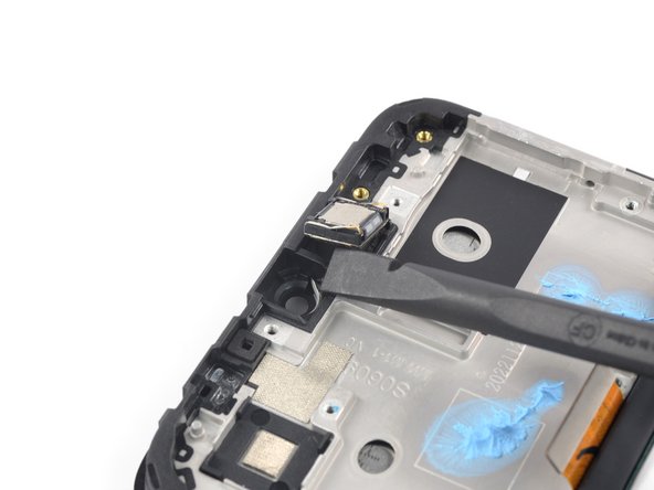 Înlocuirea ansamblului ecranului telefonului Nokia G22 (Românesc), Scoate difuzorul pentru căști: crwdns2935265:030crwdnd2935265:02crwdnd2935265:03crwdne2935265:0