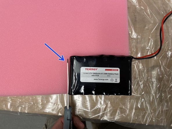 GI Node with Pressure Transducer Assembly, Prepare Battery for Enclosure: step 25, image 2 of 3