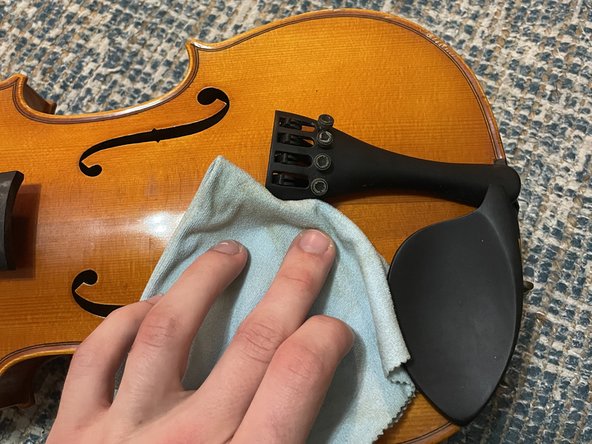 Violin String Replacement, Cleaning the Violin: passo 3, immagine 2 di 2