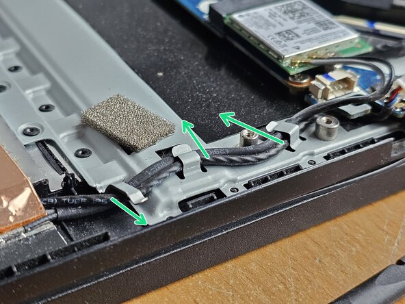 Lenovo Legion Y530-15ICH Upper Case with Keyboard Replacement, Disconnect wifi card and speaker wires: crwdns2935265:03crwdnd2935265:02crwdnd2935265:03crwdne2935265:0