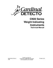 Cardinal Detecto CN20 Series Technical Manual.pdf
