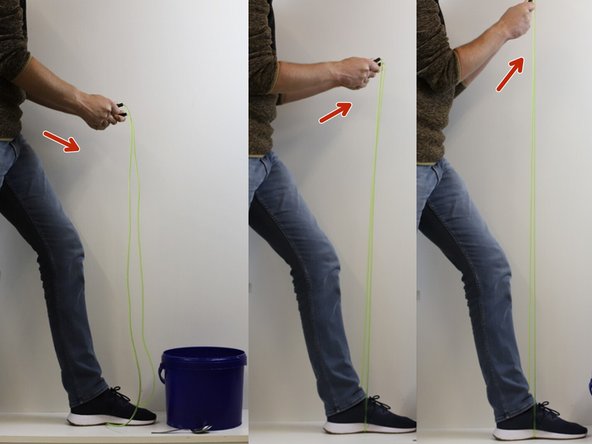 How to Straighten a Kinked  Jump Rope, Straighten the rope: crwdns2935265:04crwdnd2935265:03crwdnd2935265:03crwdne2935265:0