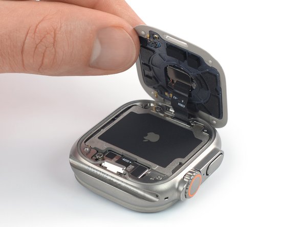 Apple Watch Ultra 2 Sensor Assembly Replacement, Swing open the sensor assembly: step 12, image 3 of 3