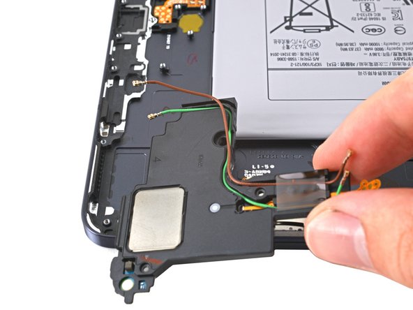 Samsung Galaxy Tab S7 Plus Loudspeaker Assembly Replacement, Remove the loudspeaker: crwdns2935265:060crwdnd2935265:03crwdnd2935265:03crwdne2935265:0