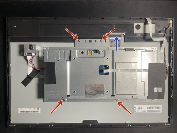 Fix Dell U2415 Flickering Display, Remove control unit and clean panel connector: crwdns2935265:03crwdnd2935265:02crwdnd2935265:02crwdne2935265:0