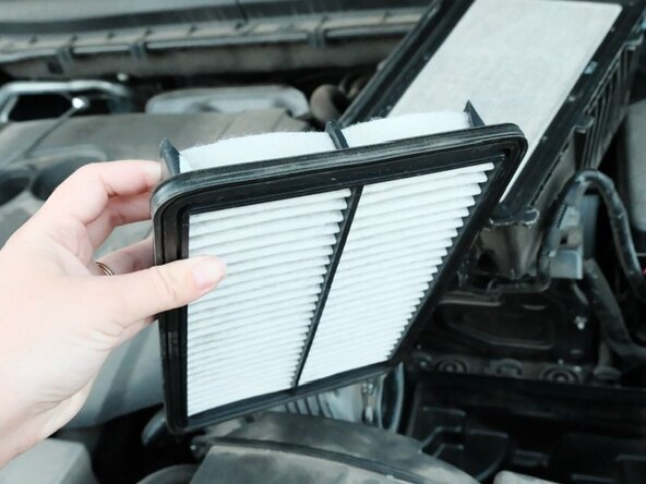 2022 Mazda CX-5 Engine Air Filter Replacement: step 5, image 2 of 2