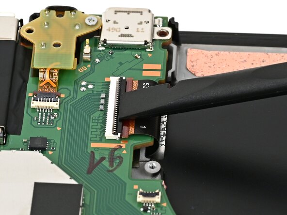 Nintendo Switch 2 Screen Replacement, Connect the screen cable: crwdns2935265:059crwdnd2935265:03crwdnd2935265:03crwdne2935265:0