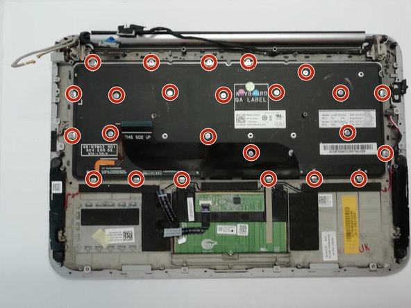 Replacement of the keyboard on a Dell XPS 12 9Q23, Undo the keyboard: step 26, image 3 of 3