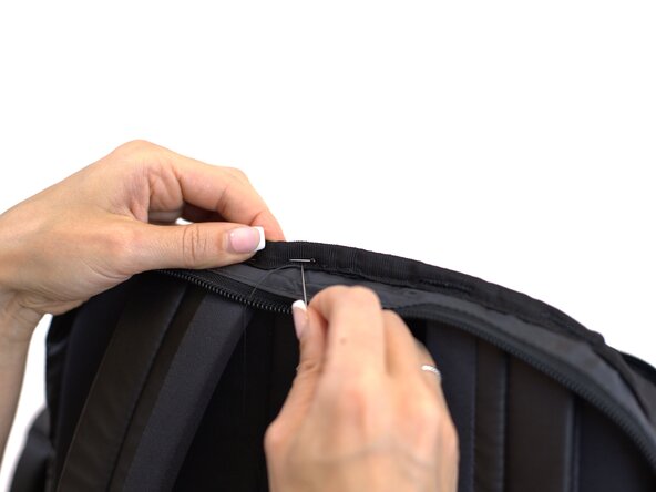 How to fix a Detached Backpack Strap, Reinforce the stitch: crwdns2935265:06crwdnd2935265:03crwdnd2935265:03crwdne2935265:0