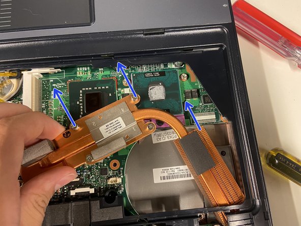 HP Compaq 6510b CPU Replacement, Cooler: step 8, image 3 of 3