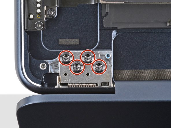 MacBook Air 15" 2023 Screen Replacement, Remove the hinge screws: crwdns2935265:035crwdnd2935265:02crwdnd2935265:03crwdne2935265:0
